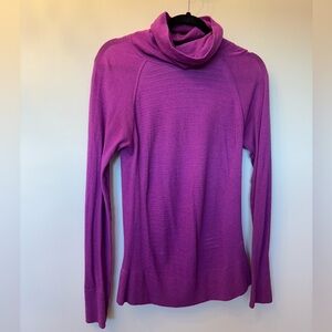 Athleta Vibrant Purple Cowl Neck Sweater